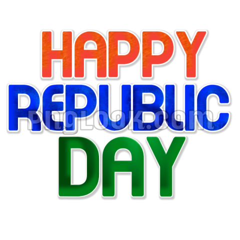 Happy Republic Day PNG transparent image free