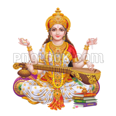 Saraswati HD photo PNG image download