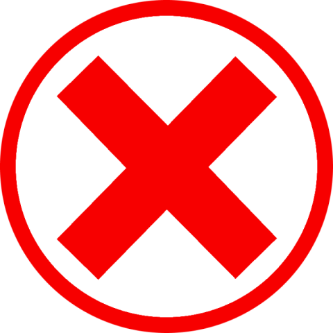 Cross check wrong icon PNG image