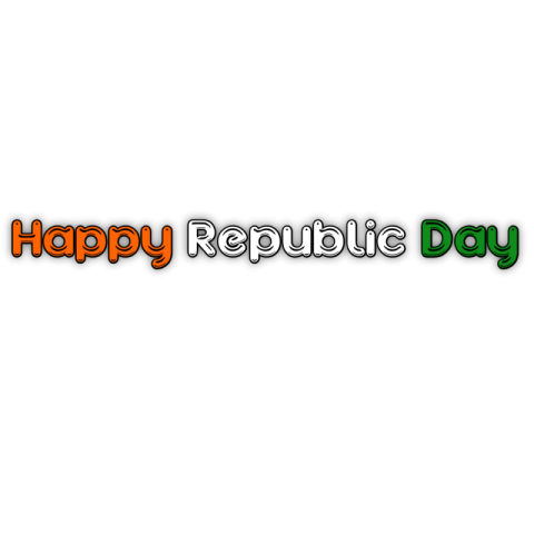 Republic Day English Tex png download free
