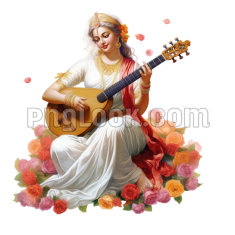 SARASWATI PUJA PNG IMAGE DOWNLOAD FREE