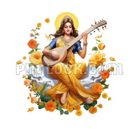 SARASWATI PUJA PNG IMAGES HD DOWNLOAD FREE