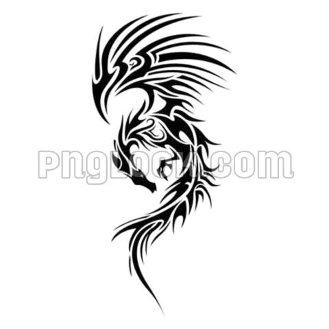 Flying dragon tattoo png images download