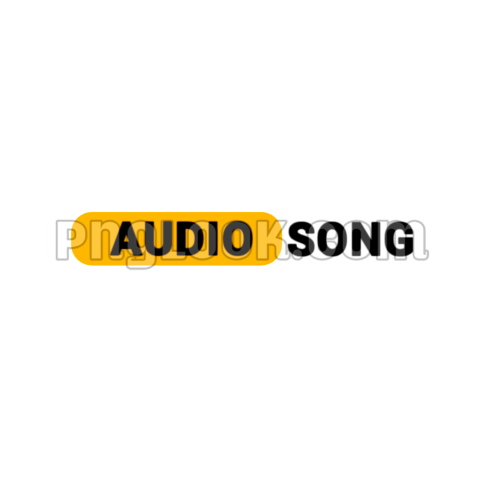 Audio song sticker PNG transparent image download