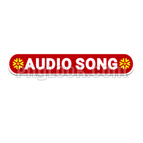 Audio song sticker logo PNG image download